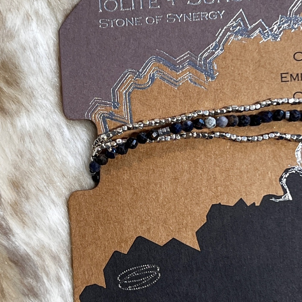 NWT Scout Delicate lolite and Sunstone Wrap Bracelet/Necklace - Picture 3 of 4